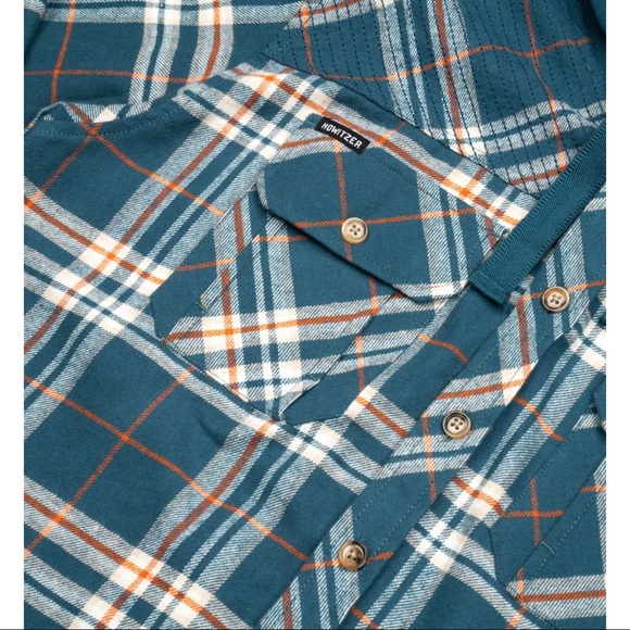 Howitzer Style Men's Button Down Hoodie Flannel Squad Military Grunt - Picture 5 of 11